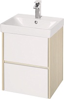 Акватон Тумба с раковиной Сканди 45 дуб верона, белая